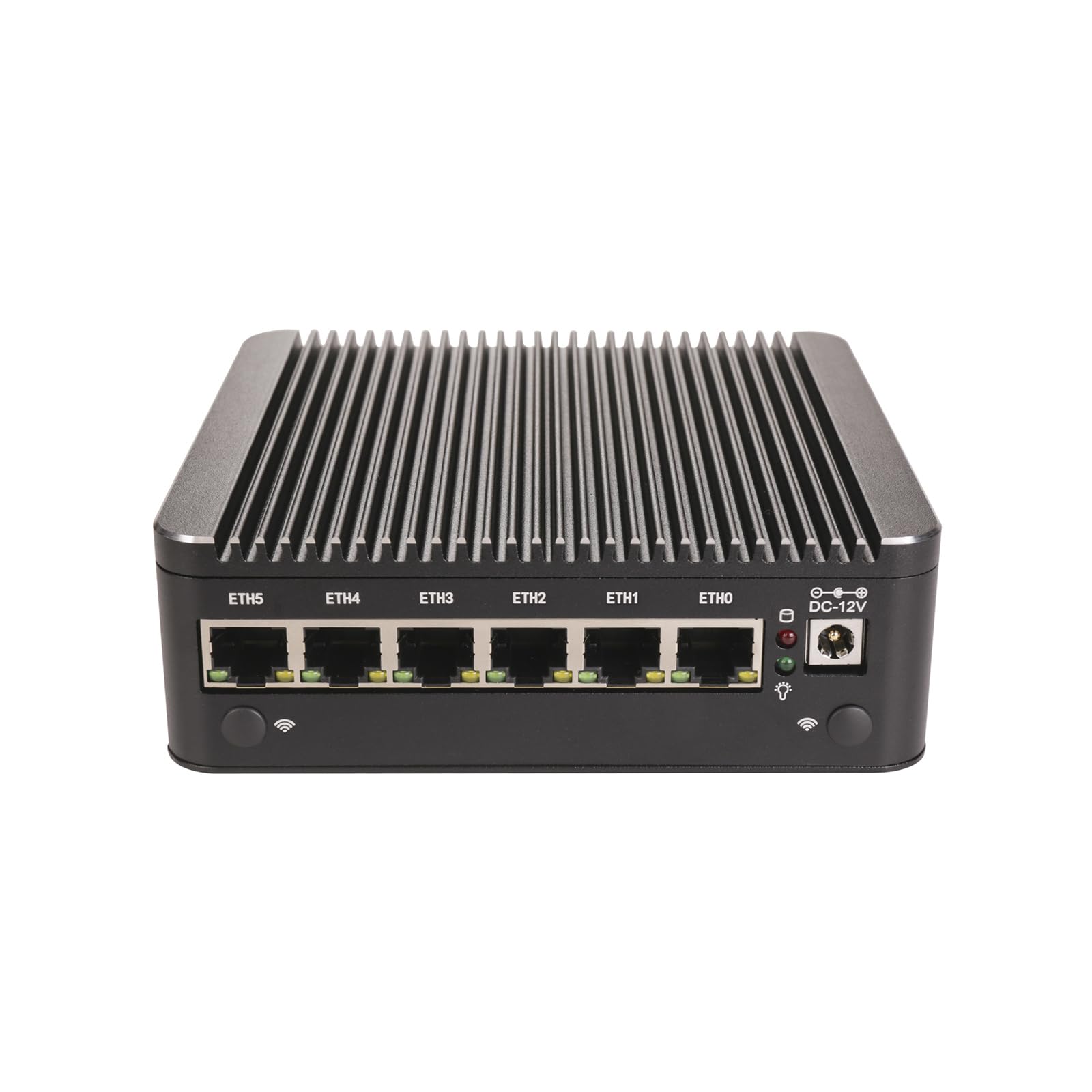 Micro Firewall Appliance, Mini PC, PFSense, OPNsense, VPN, Router PC, N100, RS55, AES-NI, 6 x 2.5GbE I226-V LAN, COM, HDMI, DP, Type-C, 32G RAM, 512G SSD