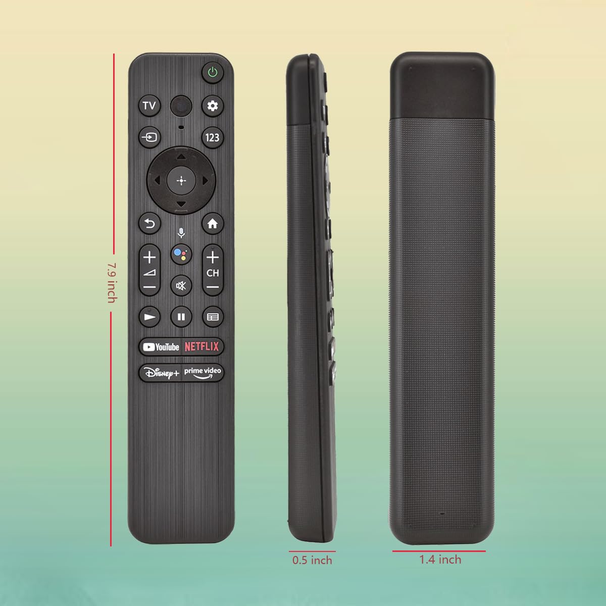 GHUST RMF-TX800U Telecomando vocale di ricambio per Sony Smart 4K 8K TV XR-42A90K XR-48A90K XR-55A95K XR-55X90K XR-65A80K XR-65A95K XR-65X90K XR-65X95K XR-75X9OK XR-75K X95K XX R-85X90K XR-85X95K