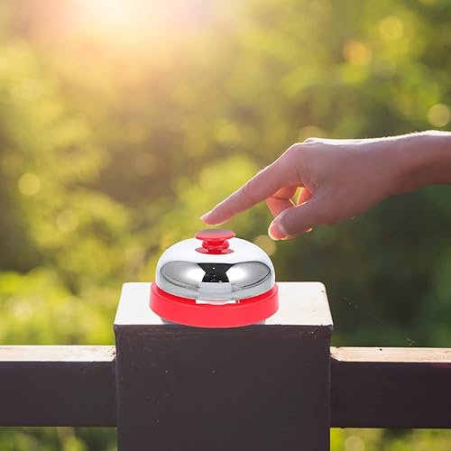 Miniatura 7 de Campana de llamada Timbre de servicio de timbre para hoteles oficinas Entrenamiento de perros Recepción Restaurantes Almacenes Rojo