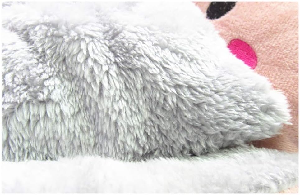 Pet Supplies Velvet Kennel Cartoon Pet Nest Four Seasons Winter Warm Pet Mat Cat Litter Gray Black Multi-Size with Gifts (X)