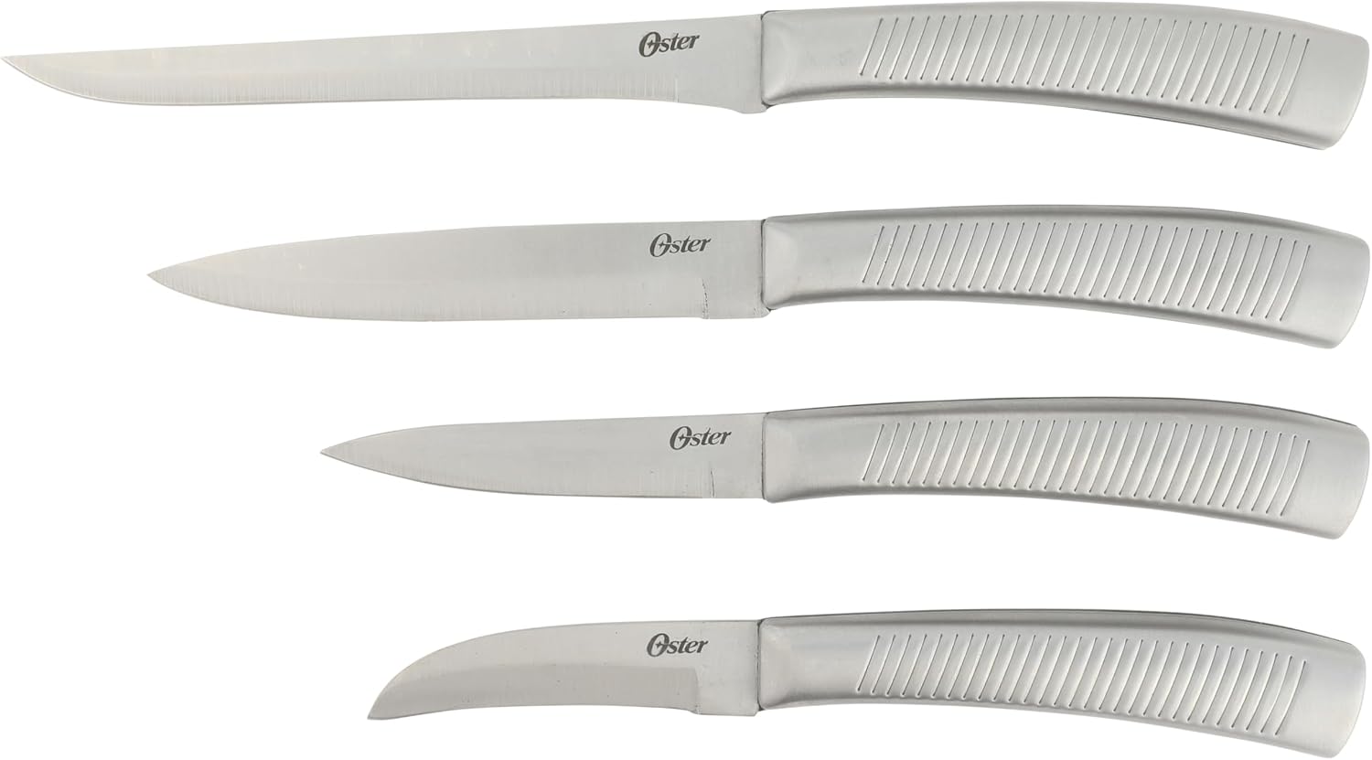 Oster Eddington 16 Piece Stainless Steel Kitchen Knife Block Set With Textured Good Grip Handles