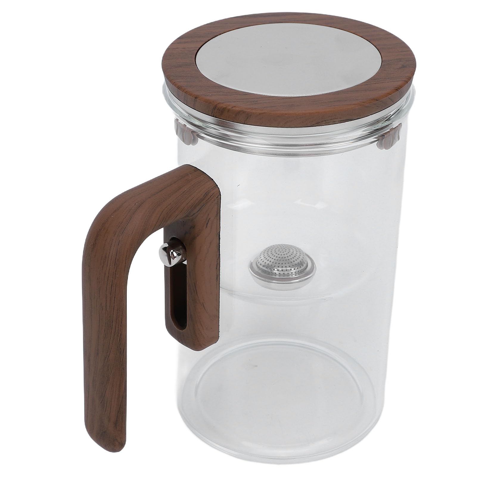 Zerodis Teteras 2 Tazas de Capacidad Infusión de té Magnética Tetera Separación de Agua Tetera de Vidrio con Colador Té de Hojas Sueltas Más Empinada para Uso en Restaurantes en el Hogar Enchanti,