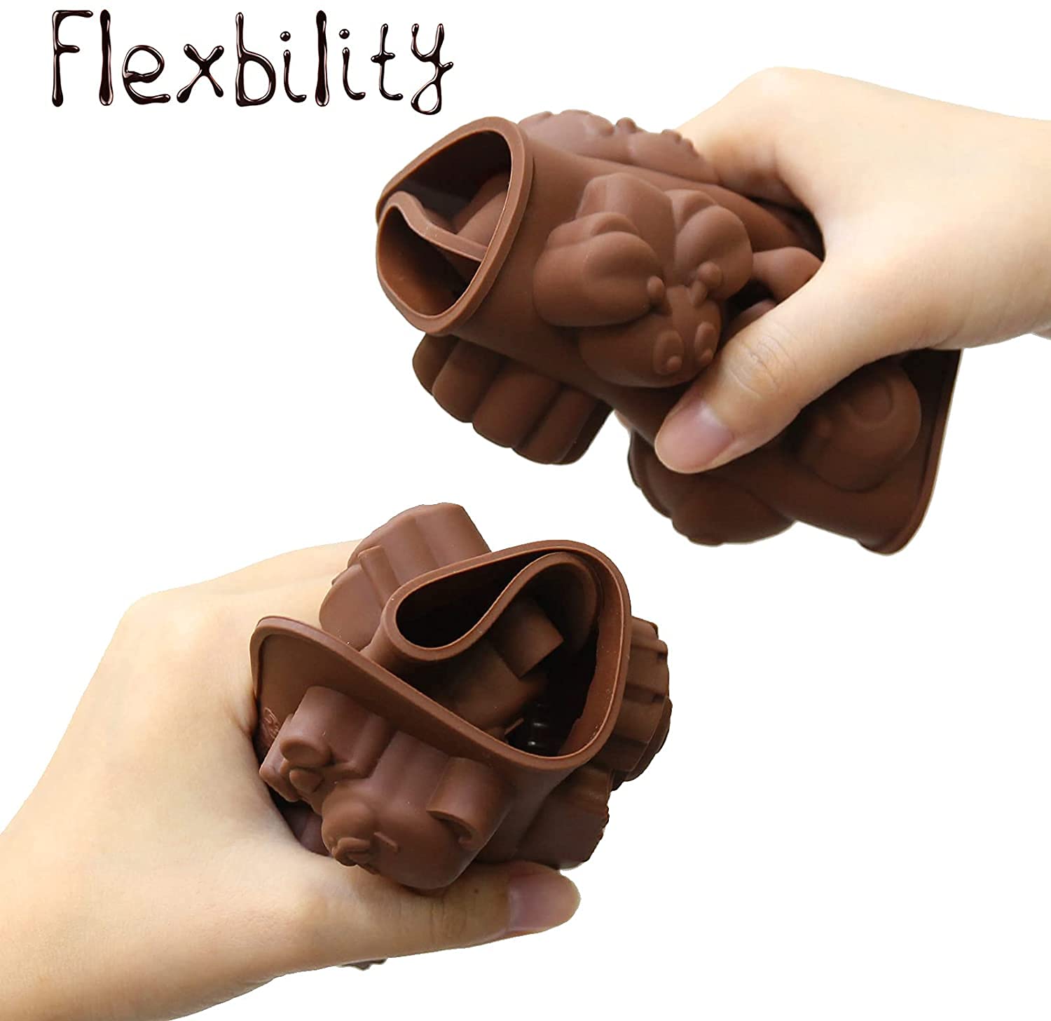 Cute Lion Chocolate Molds - 8 Cavity Silicone -3