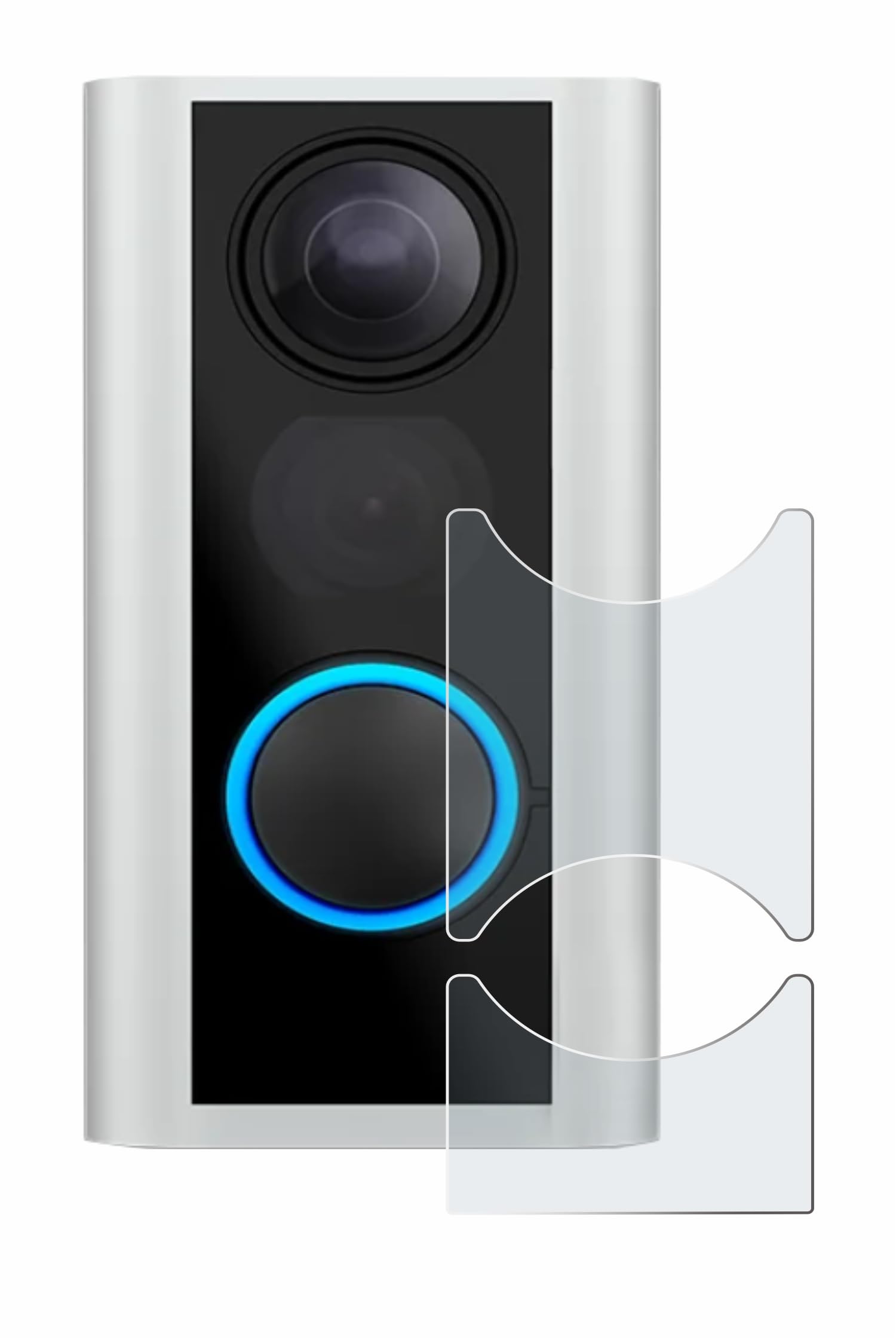 upscreen Anti-Glare Screen Protector compatible with Ring Door View Cam (54-75mm) – Protection Film Matte