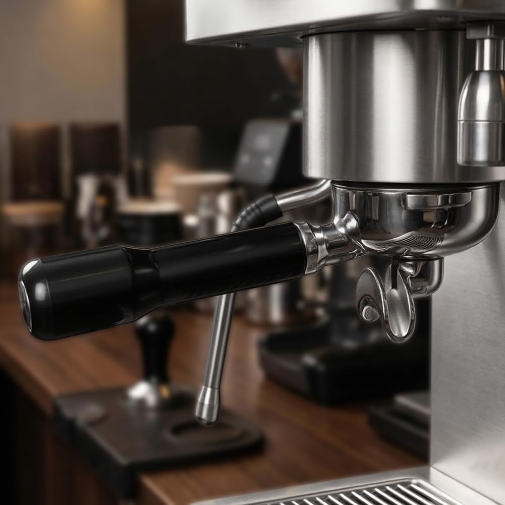 Maniglia ergonomica del Portafilter del caffè di 58mm per le macchine E61, dell'acciaio inossidabile e del doppio becco dell'ABS