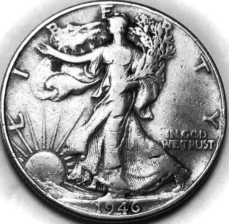 1946 P Walking Liberty Silver Half Dollar Seller Very Fine