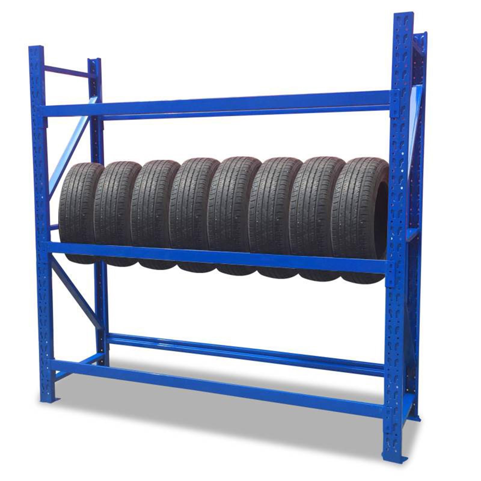 Supporto Per Pneumatici Per Riparazione Pneumatici, Scaffale Per Riporre Pneumatici Atv/Rv/Stagionali/Per Semirimorchi, Supporto Organizer In Acciaio Resistente Per Carport Esterno A, Bianco-200X40X1