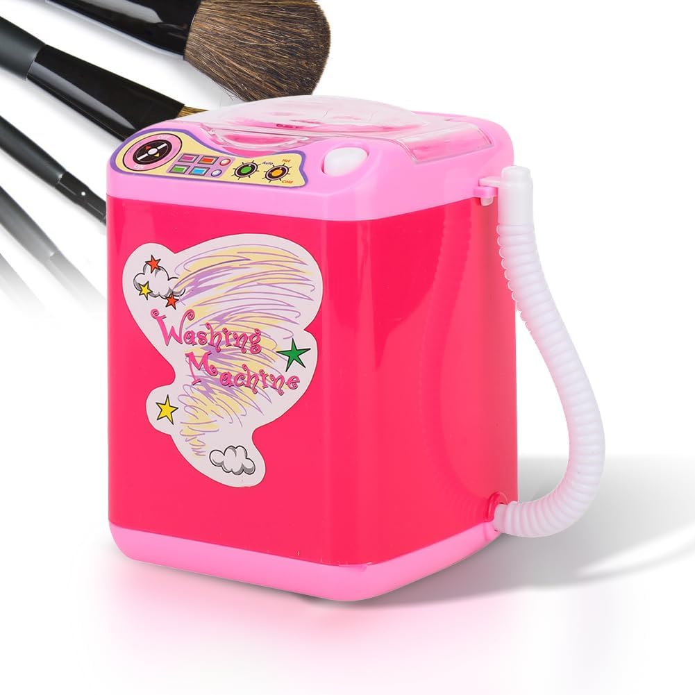 Mini Washing Machine, Mini Portable Simulation Washing Machine for Make up Brushes with Dehydration Function - Quick Cleaning & Quick Drying Washing Machine