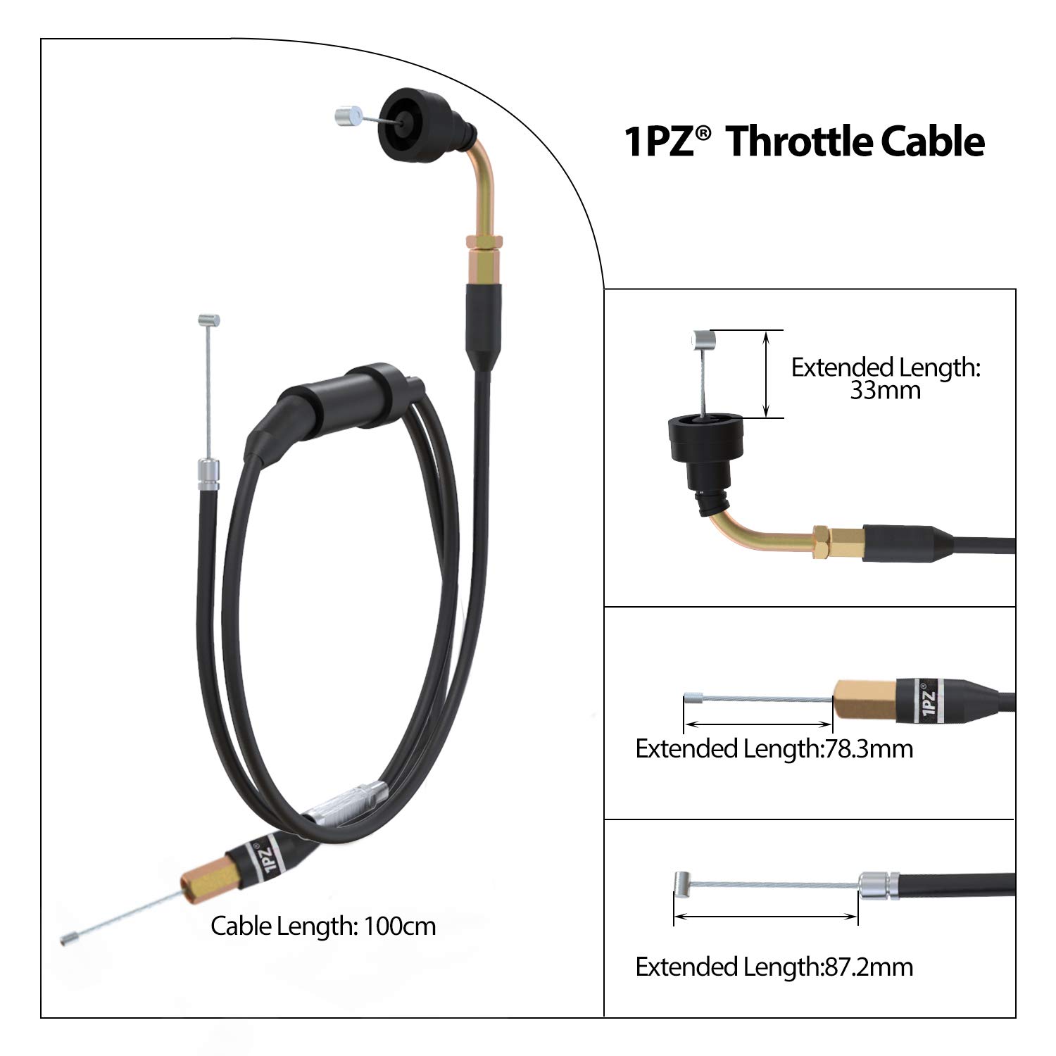 Carburettor Air Filter Throttle Choke Cable For Yamaha PW50 PY50 YF60 Y ZINGER E