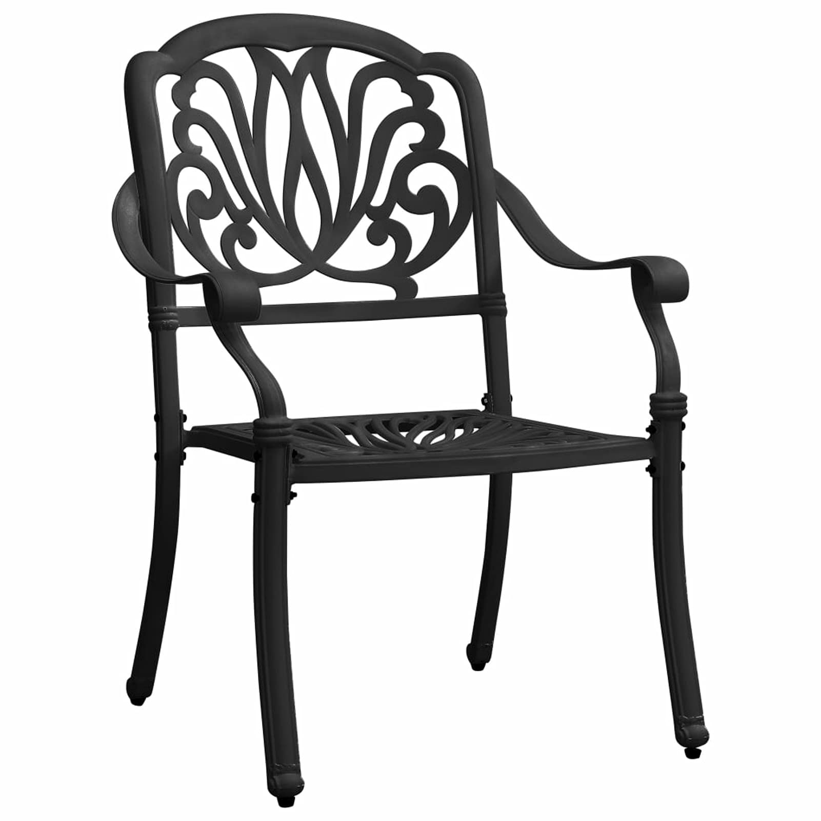 Set da bistrot da patio da 3 pezzi Tavolo da pranzo da bistrot e sedie da giardino Set di mobili da giardino per patio in alluminio pressofuso Mobili da esterno bianchi Set da bistrot bianco Opzione