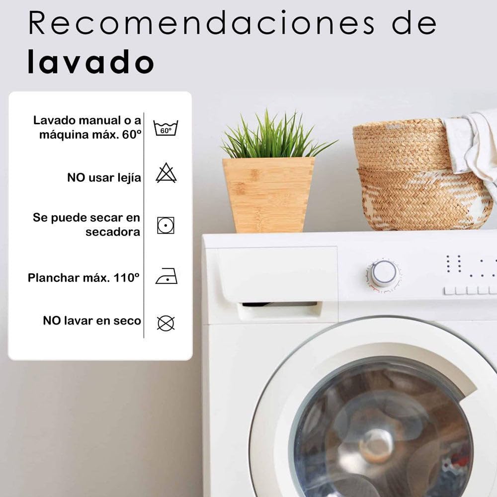 10XDIEZ Sábanas Franela Square Gris - Cama de 180cm