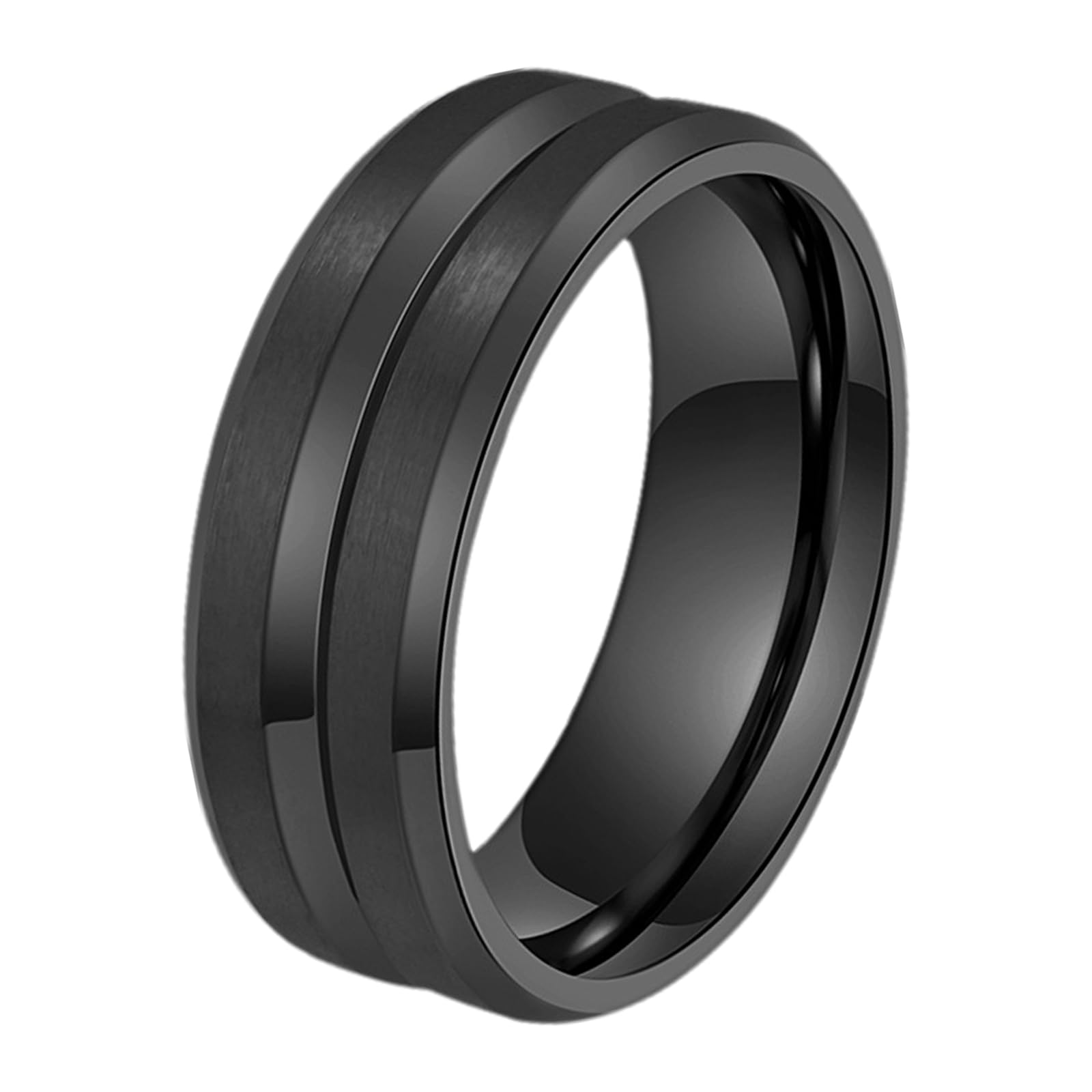 JewelryWe Paar Ringe Edelstahl: Gebürstet Rille Zirkonia Claddagh Krone Stapelbar Pärchen Trauringe Partnerringe Freundschaftsringe Eheringe Verlobungsringe Hochzeit Band mit Gravur für Herren Damen