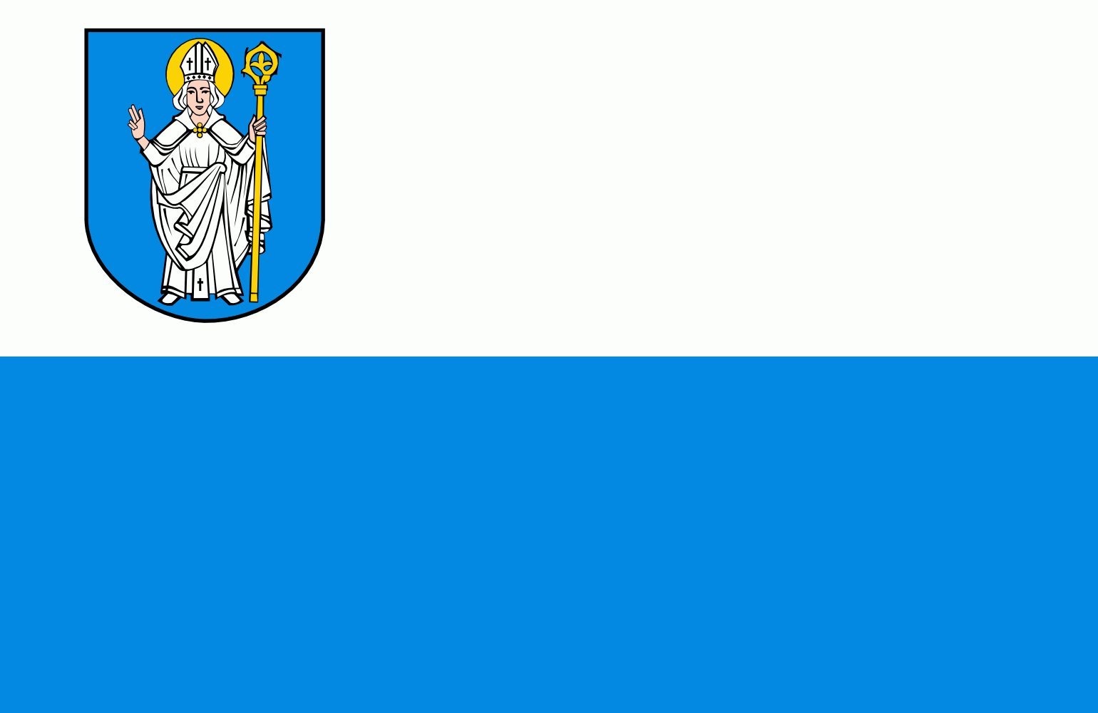 Drapeau large POL Rzgów drapeau polonais Rzgowa grand format pour mât extérieur