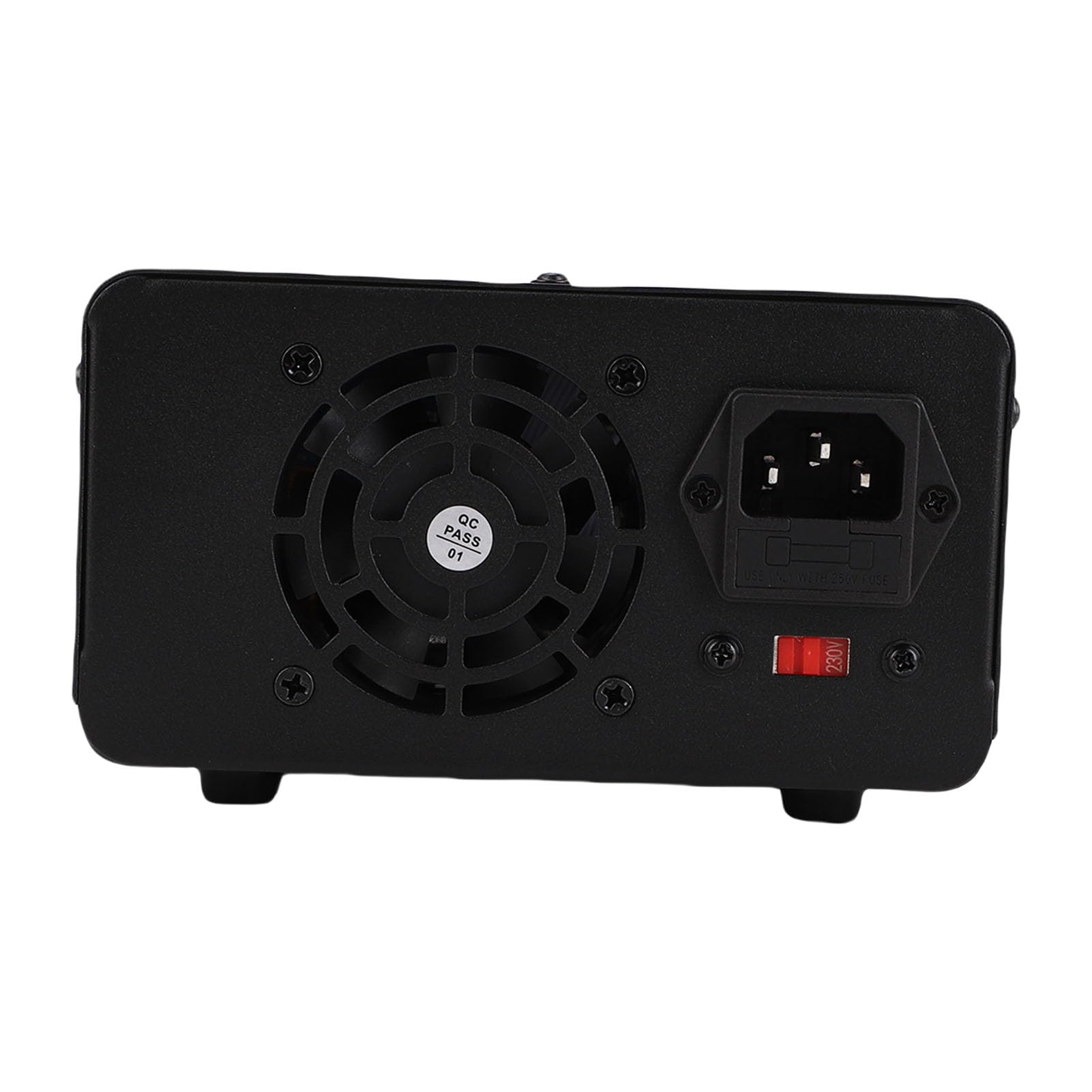 Eujgoov Zasilacz DC Regulowany 0-30V 0-10A z regulacją enkoderową i Szybkim ładowaniem USB, Przycisk Włączania/wyłączania Wyjścia do Ciągłej pracy. (Wtyczka UE 230 V)