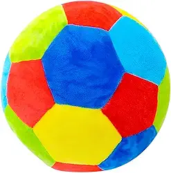 Bola Pelúcia Macia Colorido Infantil Guizo Chocalho Criança