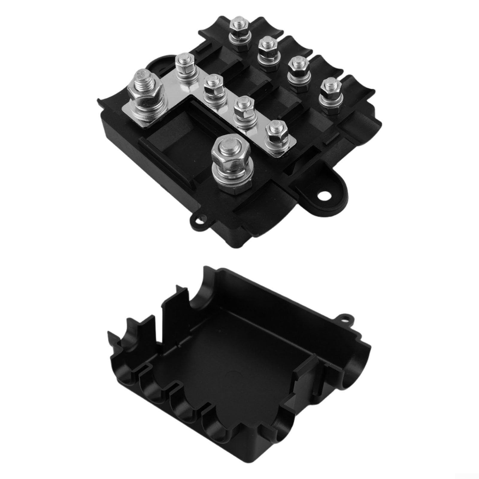 Robuster 5-Wege-Stromverteiler-Sicherungskasten, für Mega- und Midi-Sicherungsunterstützung, Dual-Spannung 12 V & 24 V