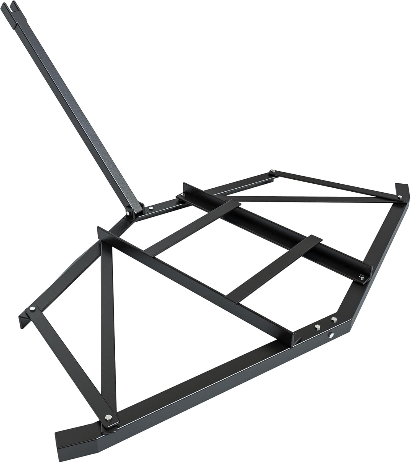 72" Wide Drag Harrow Driveway Grader, Tow Behind Dirt Leveling Rake, Heavy Duty Harrow Rake with Gravel w/ 6 ft Chain, Driveways Grader for ATV, UTV, Tractor, Mower, Gravel, Sand, Soil, Hay