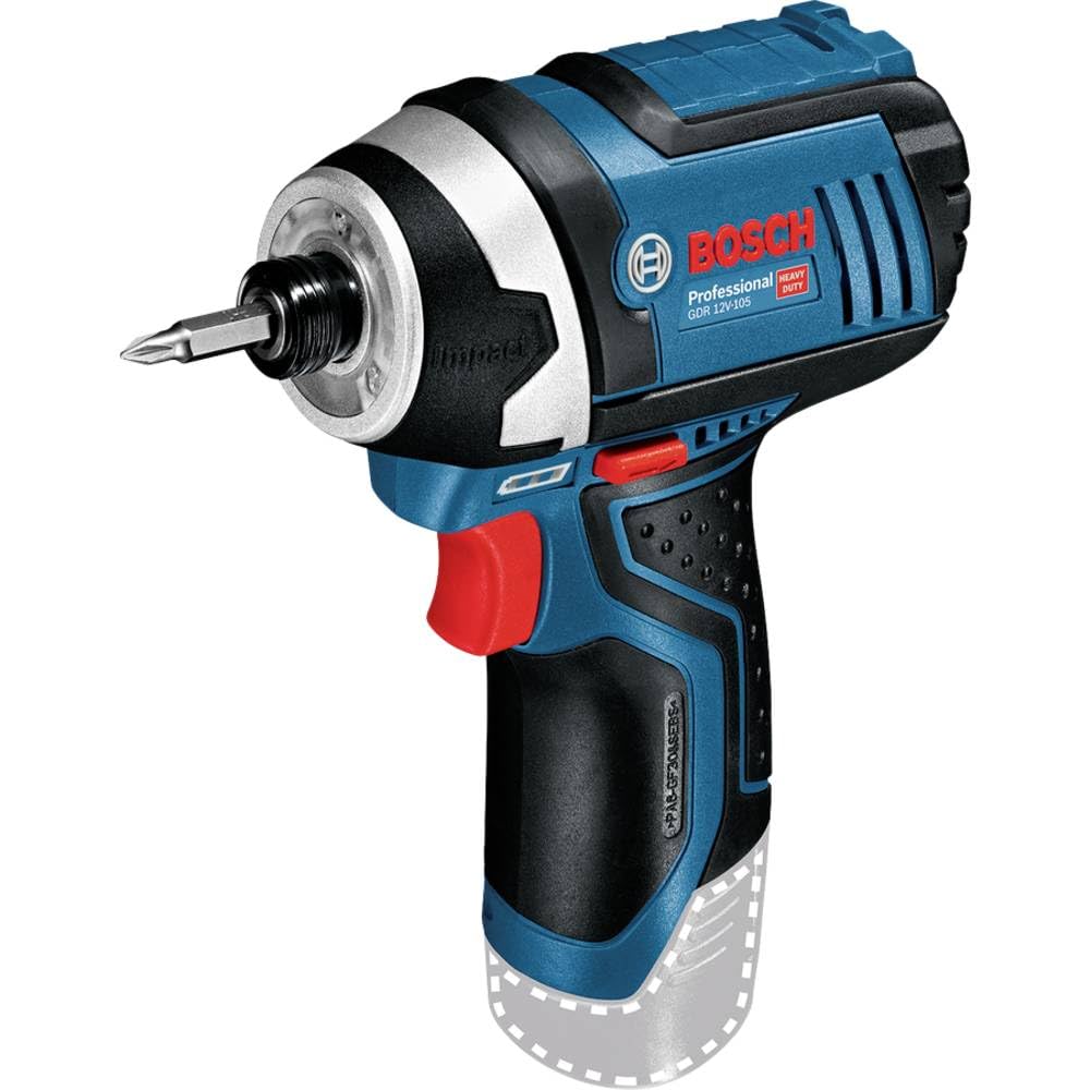 Bosch Professional 12V System atornillador de impacto a batería GDR 12V-105 (incl. bandeja L-BOXX, sin batería/cargador)