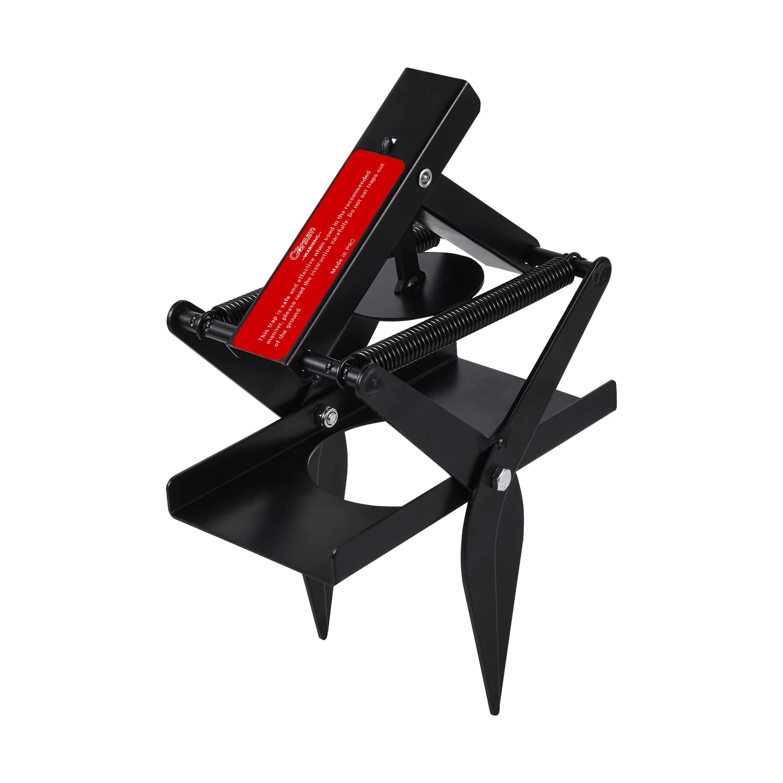 GarsumMole Trap,EasySet Eliminator Black Scissor Traps, Mole Traps That Kill Instantly for Lawns,Reusable Quick and Clean Kill Vole Trap,1 Set