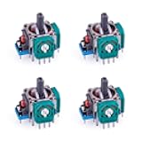 RGEEK 4Pack 3D Analog Stick Joystick Replacement for Playstion 4 PS4 Controller