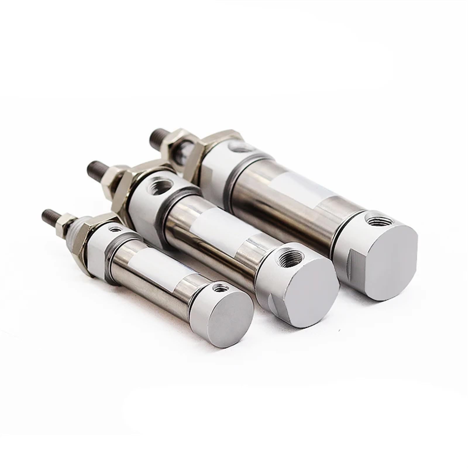 Vérin pneumatique MA20 stroke 100mm en acier inoxydable à queue plate