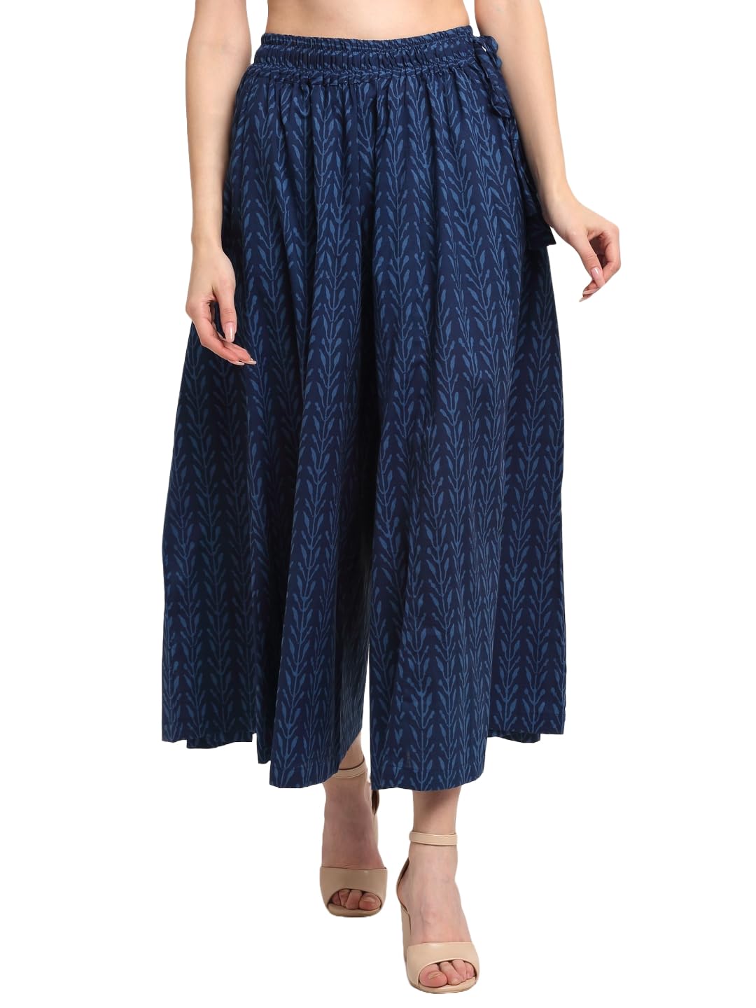 tag-7 Women Printed Flared Palazzos-picture-11