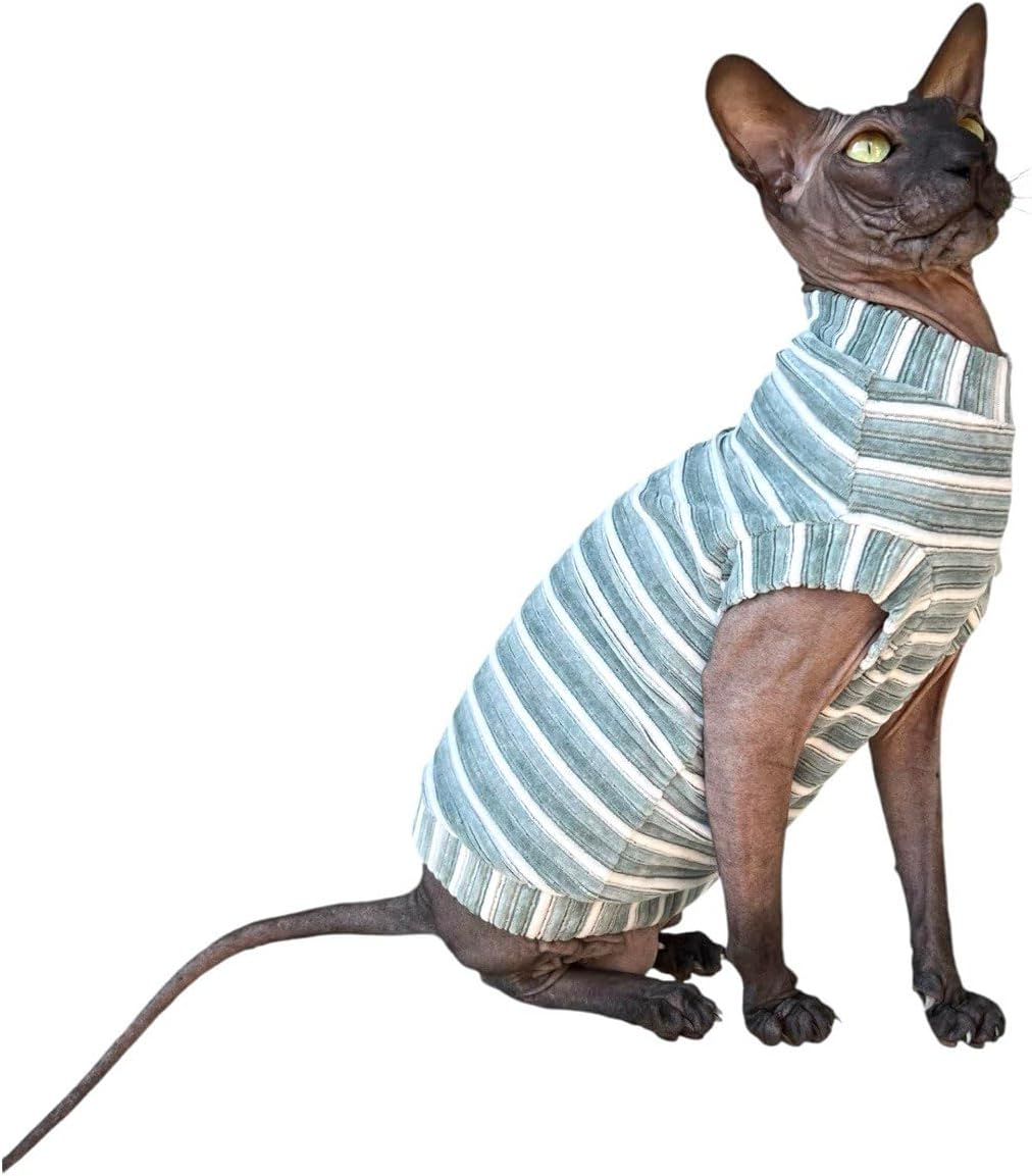 cat WEAR Sphynx Cat's T-Shirt Silver Crown Skull #3 (S)