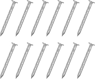 uxcell 25Pcs Fence Deck Nails, 1 Inch 304 Stainless Steel Spiral Deck Nail Spiral Shank Spikes for House Floor Repairing Wall Woodworking, Silver