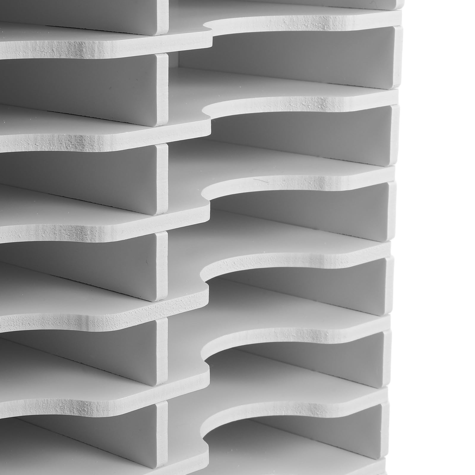 Homoyoyo Supporto per Tampone di Inchiostro da 48 Slot - Supporto per Tampone di Timbro - Vassoio Girevole a 360 Gradi di Grande Capacità per Forniture Artigianali 12,99x8,78x8,07 Pollici