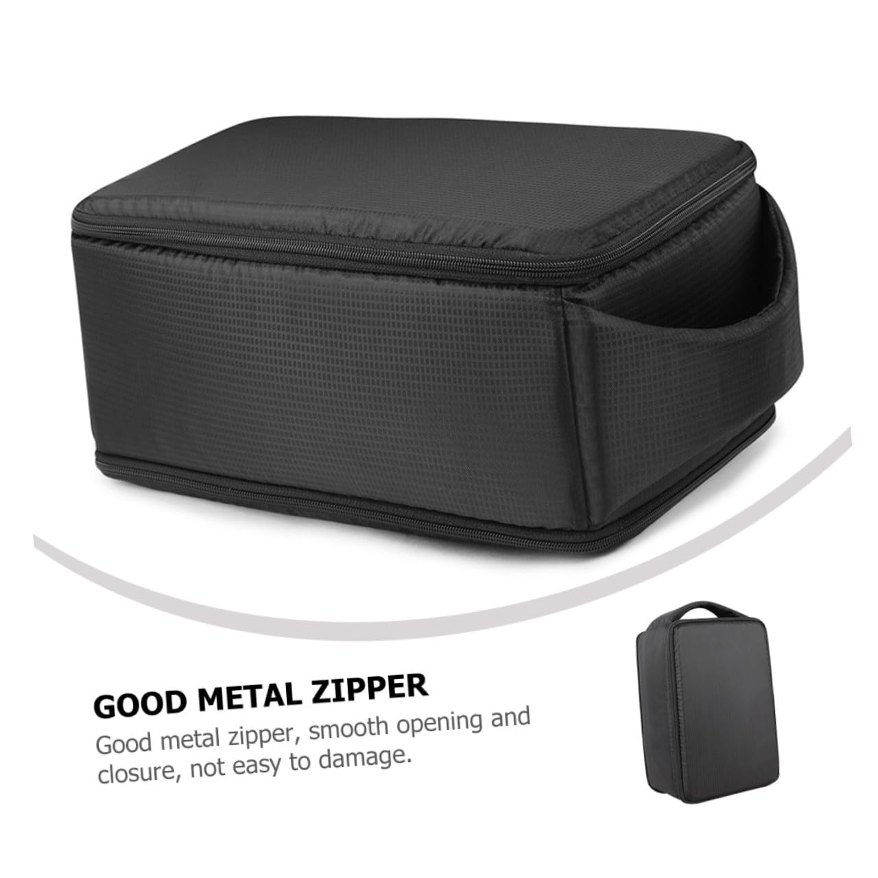 Kisangel Bolsa para Cámara Digital Portátil Grande y Antivibración Resistente al Polvo Color Negro Cremallera Doble Ligera y Cómoda para Fotografía y Senderismo
