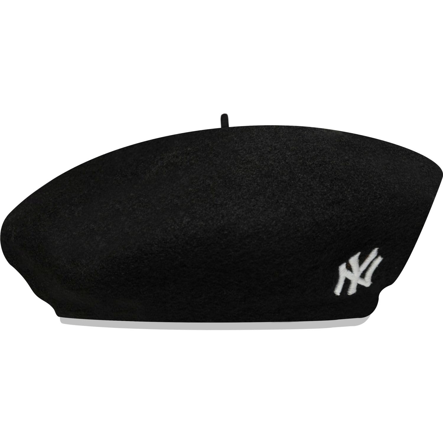 New Era Gorro de boina para mujer, diseño de New York Yankees, color negro