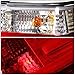 Auto Dynasty Tail Lights Assembly Compatible with 1992-1998 BMW E36 320 323 325 M3, 3D LED Rear Brake Lights Driver and Passenger Side, Clear Red Lens