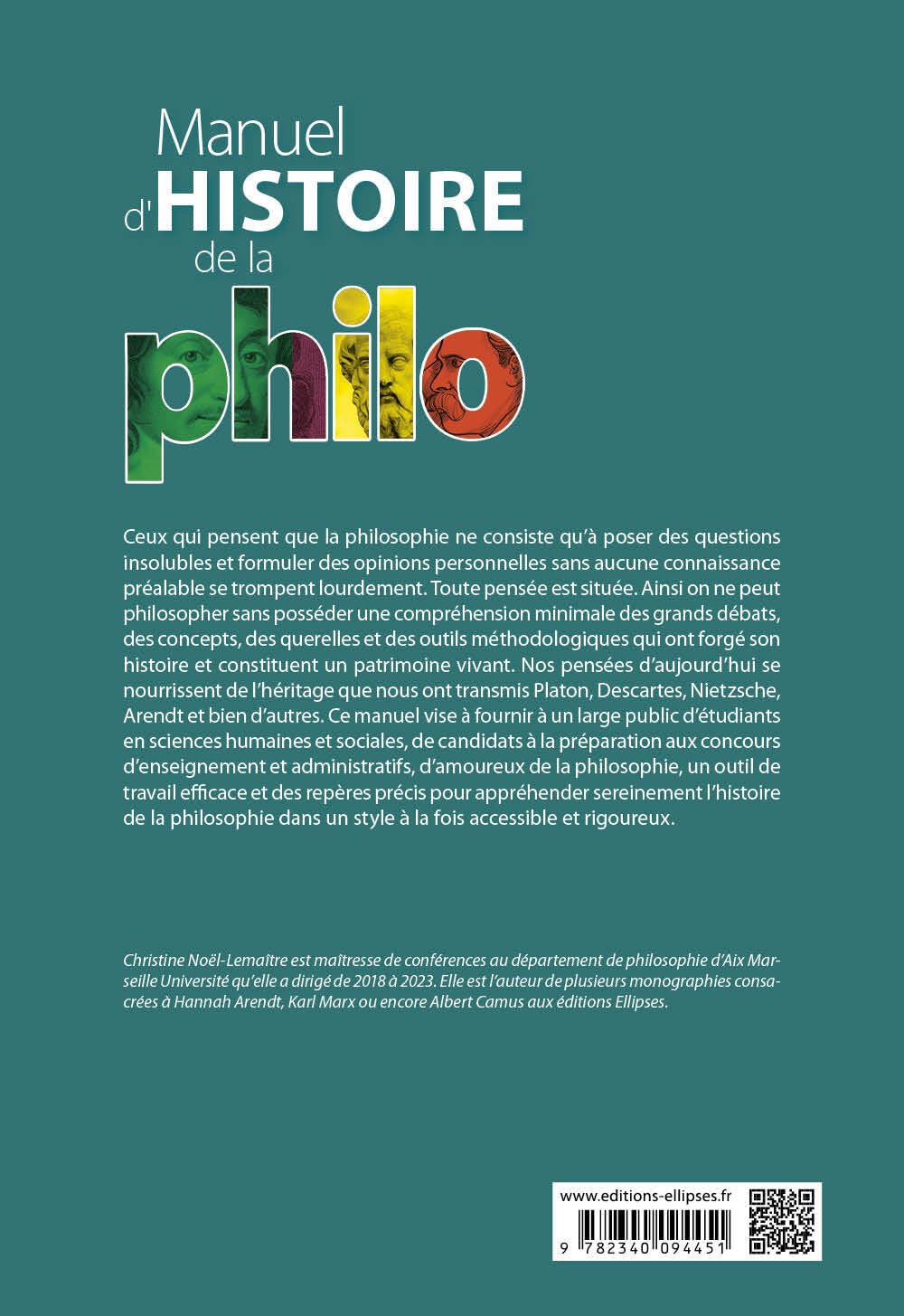 Manuel d'histoire de la philo: De l'Antiquité au XXIe siècle