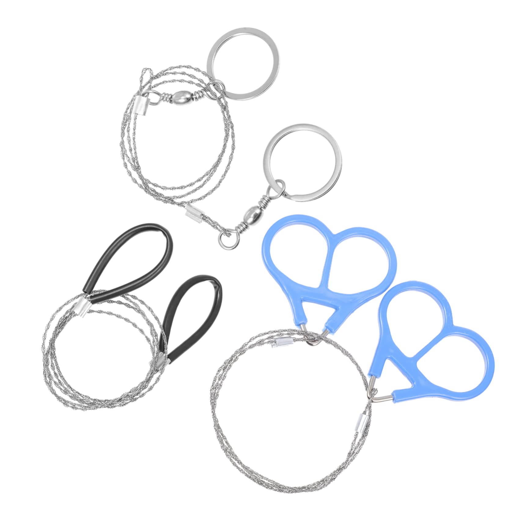 BCOATH 3pcs Stainless Steel Emergency Survival Wire Saws Outdoor Portable Cutting Tool for Camping Hiking and Outdoor Gear