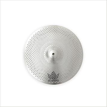 11 inch Splash Low Volume Cymbal, Small Quiet Silent Cymbal for Pratice Silver