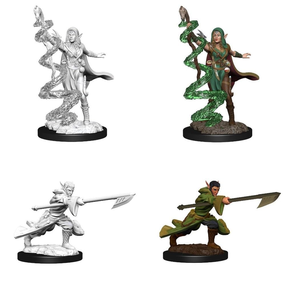 Dungeons & Dragons Magic: The Gathering Unpainted Miniatures: Joraga Warcaller & Treespeaker