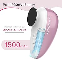 Vista 6 de Rechargeable Electric Foot Callus Remover with 3-Sizes 120Pcs Sandpapers, Professional 1000RPM Electric Foot File with Organizer, Pedicure Tools