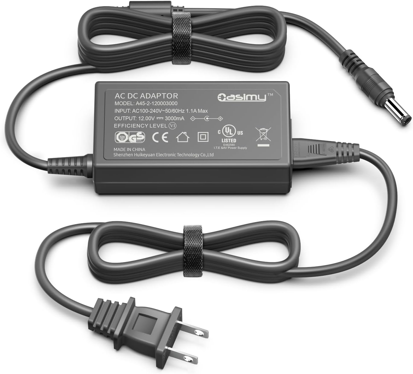12V MS906 MS906BT Adapter Power Cord Compatible with MaxiSys MS906TS PRO 908 MS908P Mini MS905 MS905K AULMS905 Analysis Scanner Scan Tool Charger