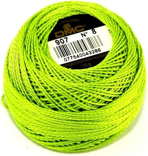 DMC Hilo de algodón Perle tamaño 8 907 - por bola de 0.35 oz