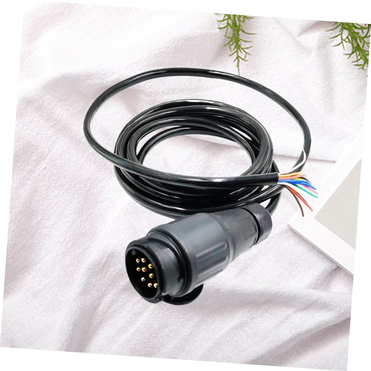 Genérico Conector De Enchufe De Coche De 13 Pines A 7 Pines Cable De Enchufe De Agujero Redondo Convertidor De Remolque