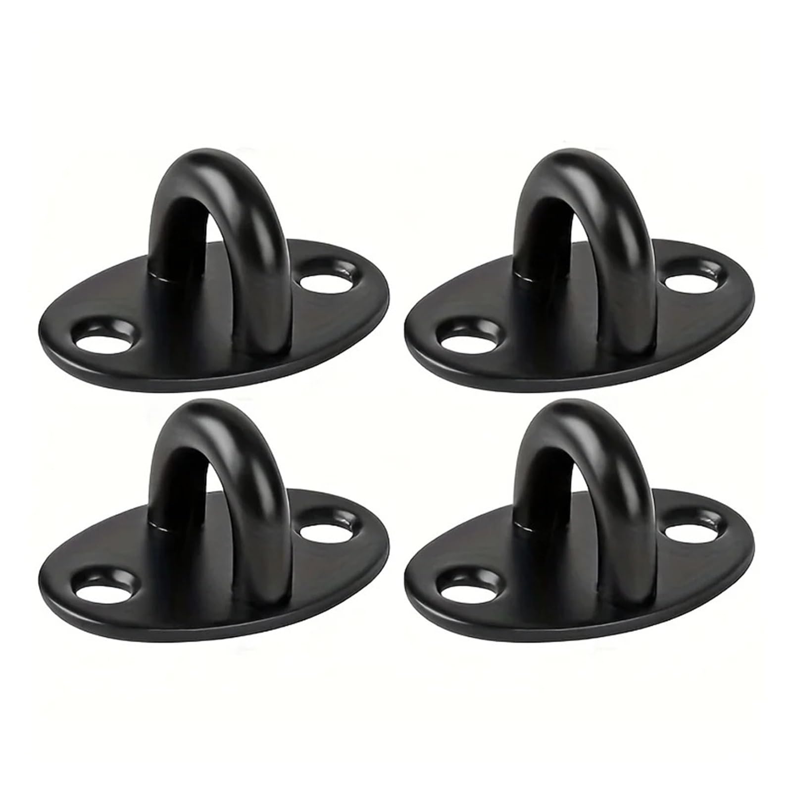 Vnakrny Eye Pate 24PCS Black Ceiling Hooks Stainless Steel Hook Anchor Hanger for Wooden Concrete Ceilings Light Indoor Plants Hanging Screws not Included