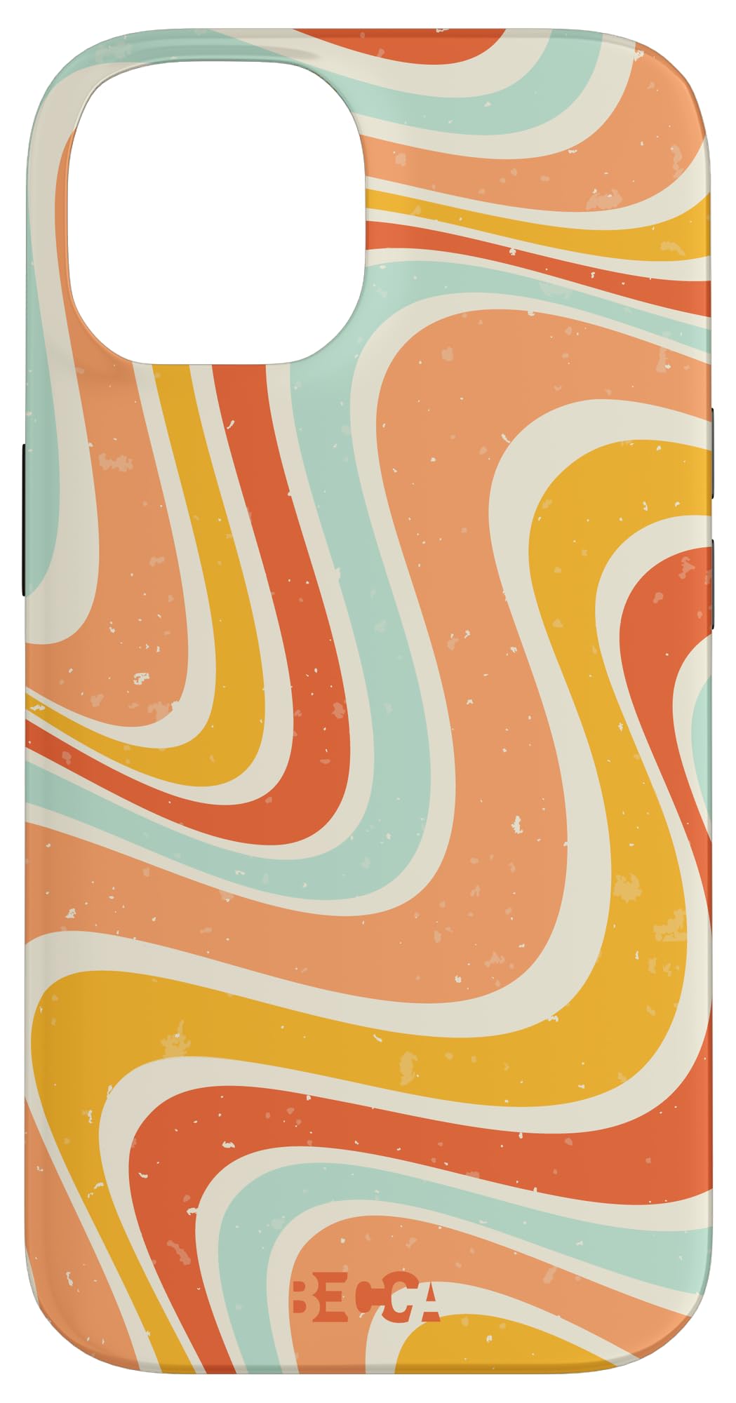 Retro Groovy Liquid Swirl Hippie 70's 80's Psychedelic Phone Case for iPhone 14