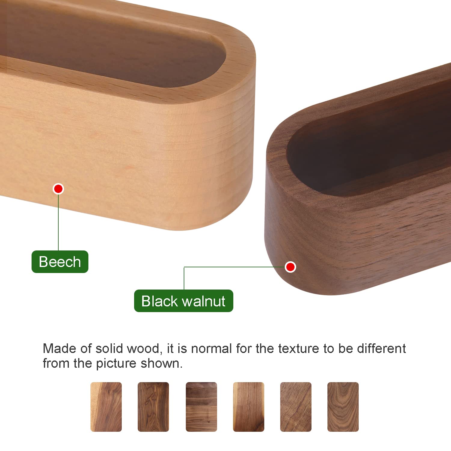 UOOOM Visitenkartenhalter Aus Holz - Mit Stiftposition Für Schreibtisch & Büro