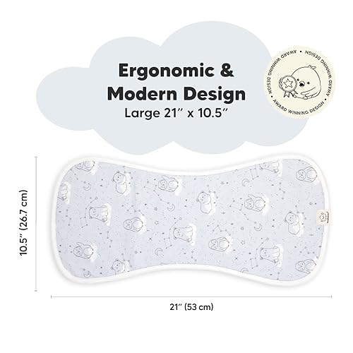 Miniatura 2 de Paquete de 5 paños orgánicos para eructos para bebés niños y niñas, paño ultra absorbente, ropa para eructos, toalla para recién nacidos, trapos