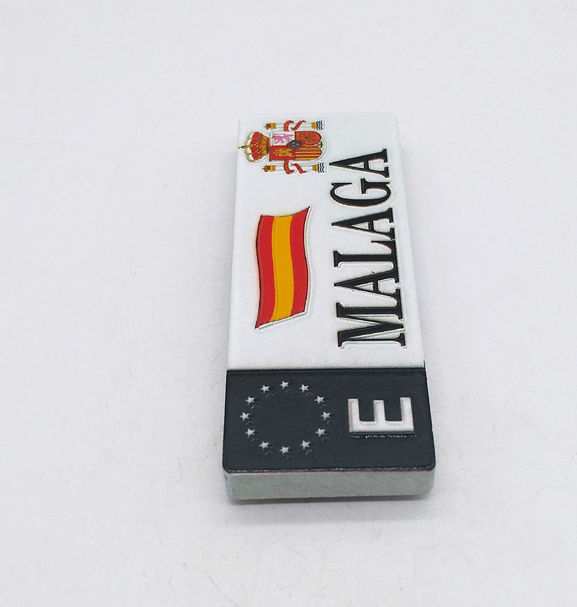 Magnete Frigorifero Malaga Andalusia Spagna - Souvenir 3D In Resina Fatto A Mano - 9x3,3 Cm - 2