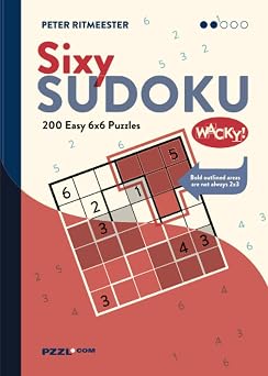 Sixy Sudoku Wacky 200 Easy 6x6 Puzzles