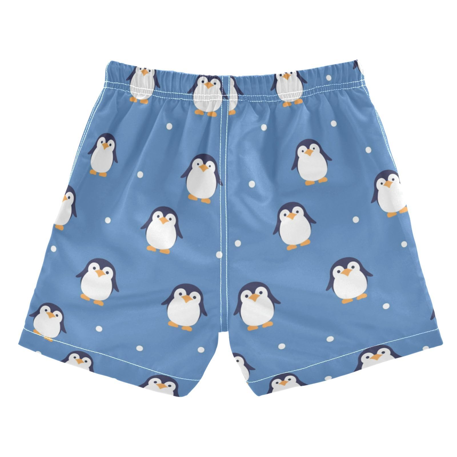 Seamless Pattern Penguins Toddler Swimsuits Birthday Presents Boys Toddler Bathing Suit Kids Swimwears Vacation XL 12Y