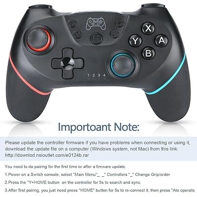 Lyyes Switch Controller, Wireless Pro Controller Joystick Compatible with Switch/Lite/Switch 2, 2 Pack