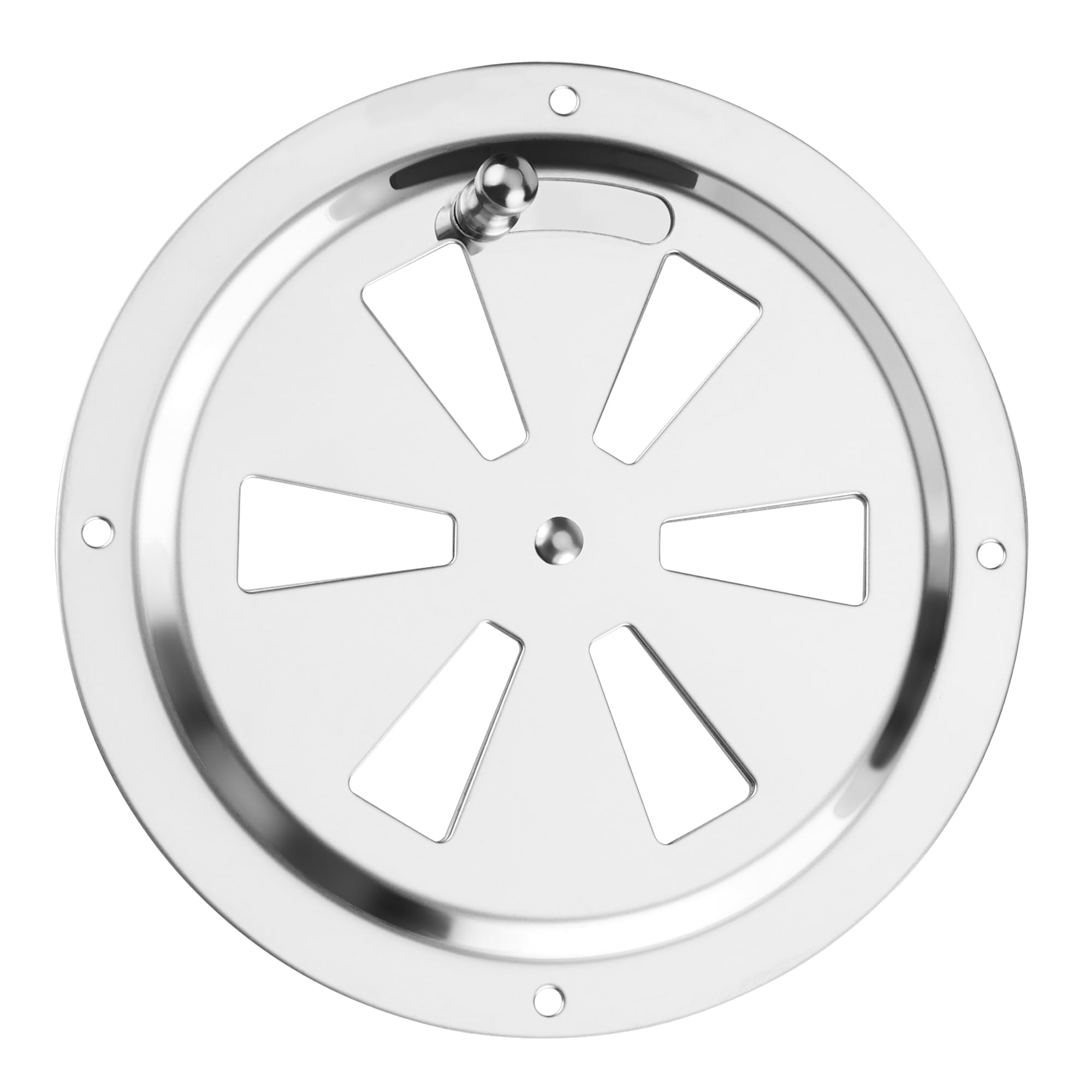 Inossidabile Piastra Di Ventilazione 125mm Griglia Aerazione Regolabile Lamiera Di Ventilazione Rotonda per la Ventilazione della griglia, imbarcazioni, Camper, Case etc