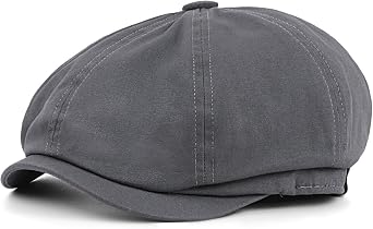 Zylioo M L XL 2XL Newsboy Cap for Men,Wide Apple Caps for Big Heads,Large Gatsby Cabbie Hats,Cotton Driving Cap